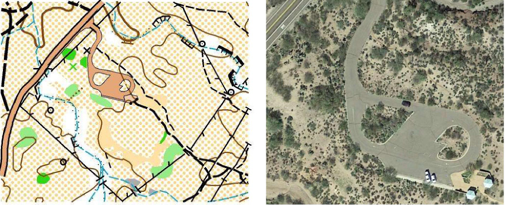 Needle vista sample map and aerial photo